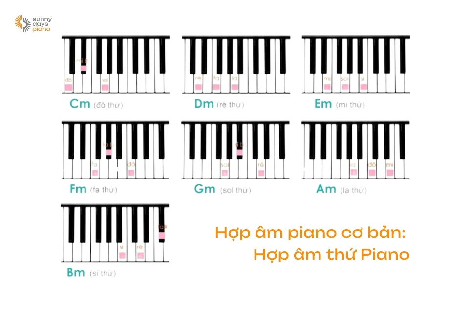 Các hợp âm thứ phổ biến mà bạn cần biết