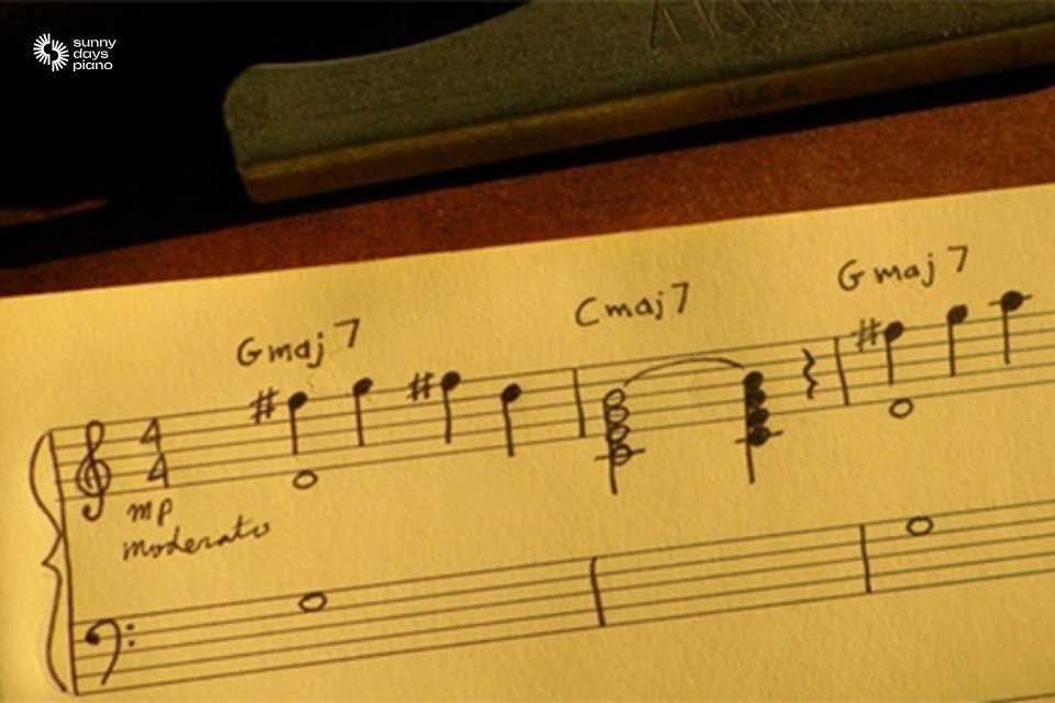 Việc ghi chú trực tiếp lên giấy luôn mang lại trải nghiệm khác biệt so với các giáo trình piano cơ bản PDF