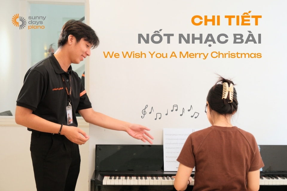 Cách đánh nốt nhạc we wish you a merry christmas