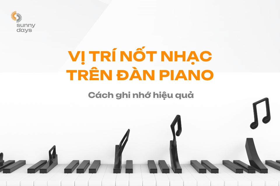 Tìm hiểu vị trí nốt nhạc trên đàn piano và cách ghi nhớ hiệu quả